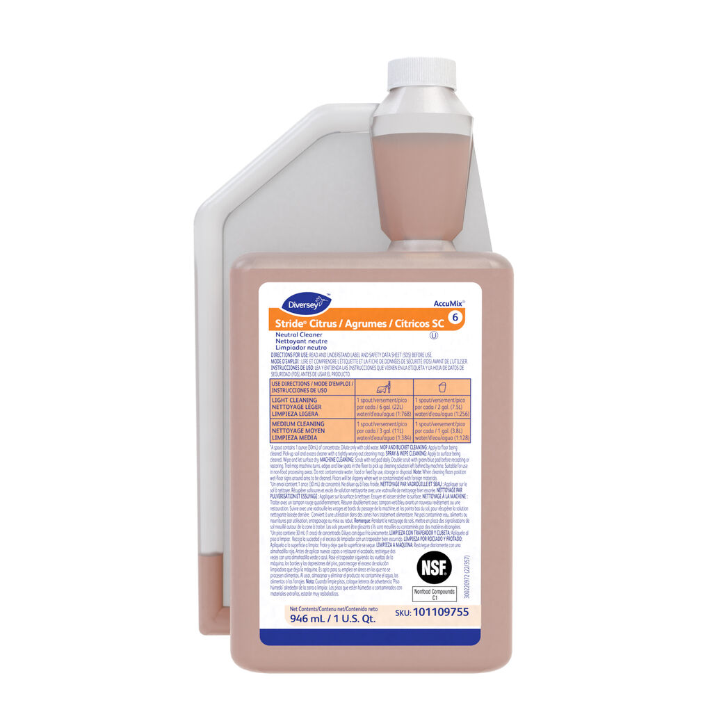 Stride® Citrus SC Neutral Cleaner 6, 32foz, 6/CT - Neutral Cleaner